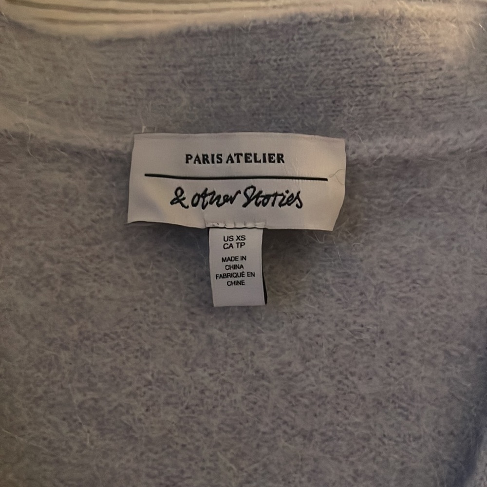 LIGHT BLUE &OTHERSTORIES CARDIGAN - Picture 2 of 3